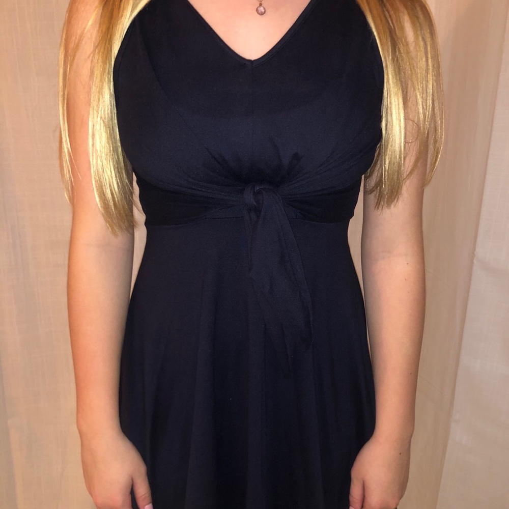 Navy cocktail dress